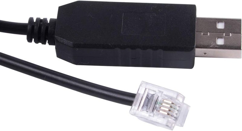 Usangreen FT231XS Telescopes Control Cable for Skywatcher HEQ5pro AZEQ5 AZEQ6 EQ6-R Support EQMOD ASCOM Set Up Sofware Manual Download Support Windows 10 Android (6ft/180cm, Synscan Hand Control to PC) - Image 1
