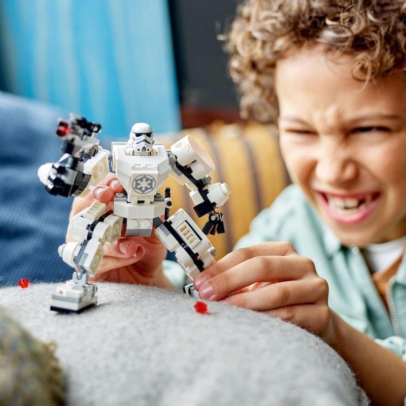 LEGO 75370 Star Wars Stormtrooper Mech Set, Buildable Action Figure Model with Jointed Parts, Minifigure Cockpit and Large Stud-Shooter, Collectible Toy for Kids Aged 6 and Up - Image 3