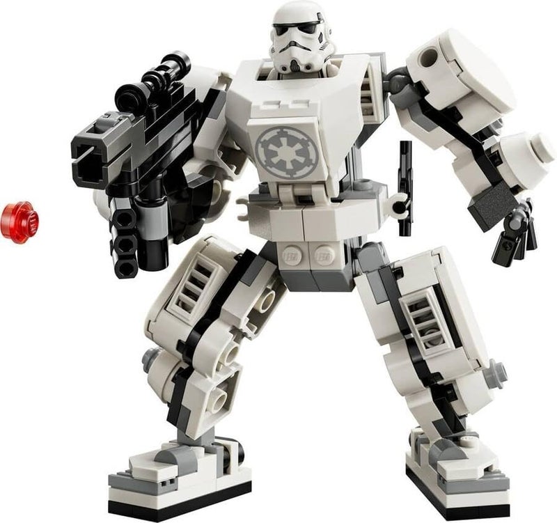 LEGO 75370 Star Wars Stormtrooper Mech Set, Buildable Action Figure Model with Jointed Parts, Minifigure Cockpit and Large Stud-Shooter, Collectible Toy for Kids Aged 6 and Up - Image 4
