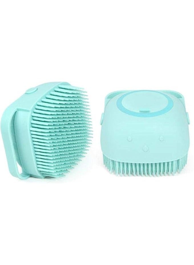 فرشاة سيليكون لتنظيف البشرة مع موزع صابون مدمج – تنظيف عميق للبشرة وتقشير لطيف للجسم والوجه، شعيرات سيليكون ناعمة للعناية اليومية بالبشرة