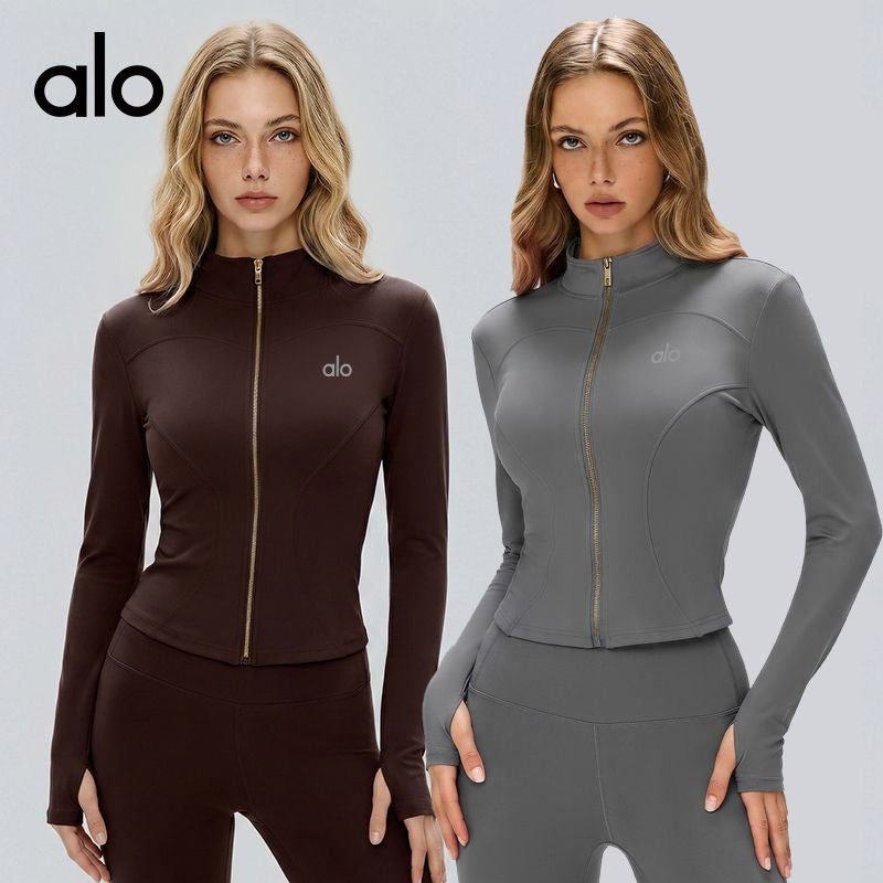 ALO Slim-Fit Yoga Jacket - Long Sleeve Sports Coat