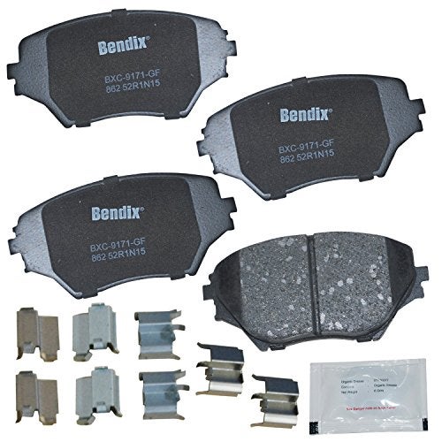 Bendix Priority1 CFC862 Ceramic Front Brake Pads for Toyota RAV4 2005-2001 - Image 1
