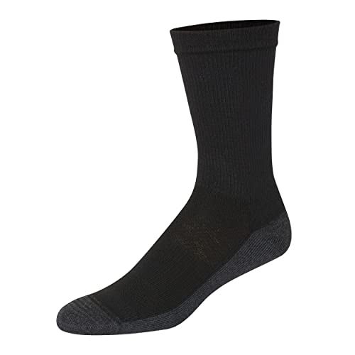 Hanes Men's, X-Temp Cushioned Crew Socks, 12-Pack, Black-12 Pack, 6-12 - Image 5