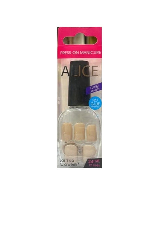 Alice Nails that do not require glue, 24 pieces - Image 1