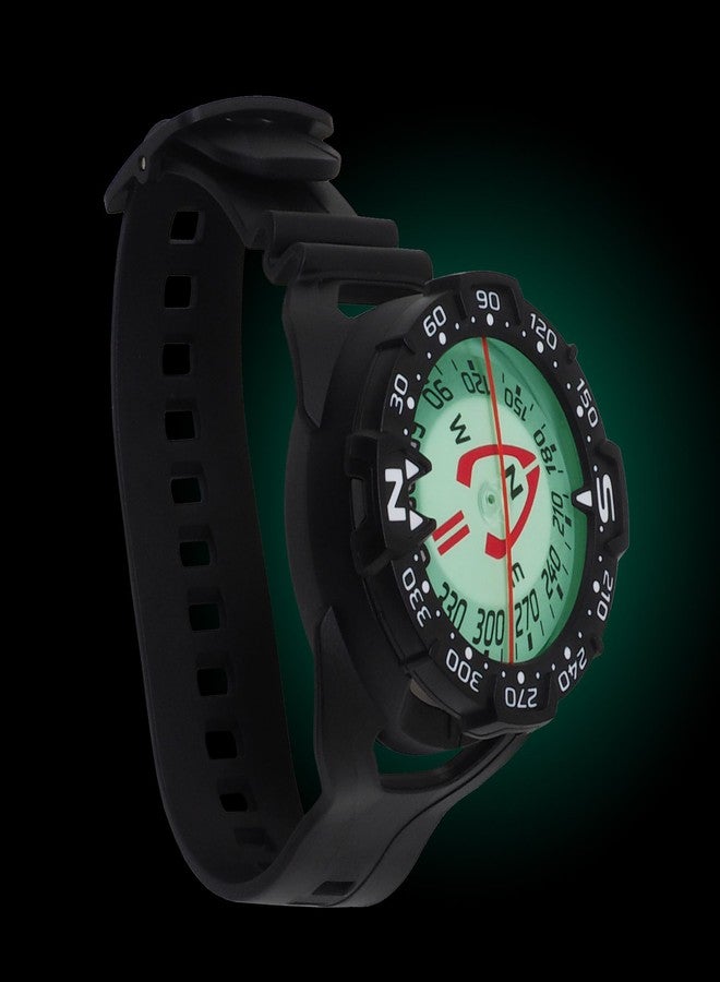 Saekodive Wrist Compass - Glow in The Dark, Waterproof for Outdoor Activities - Scuba Diving, Fishing, Sailing, Canoeing, Hunting, Camping - Image 2