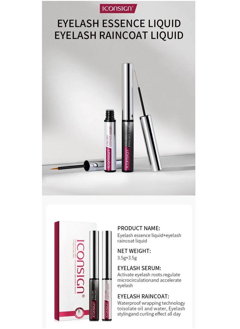 ICONSIGN Iconsign 2 in 1 Eyelash Enchance Serum Essence Liquid and Raincoat  Liquid for Protection and Moisturizing  - Image 3