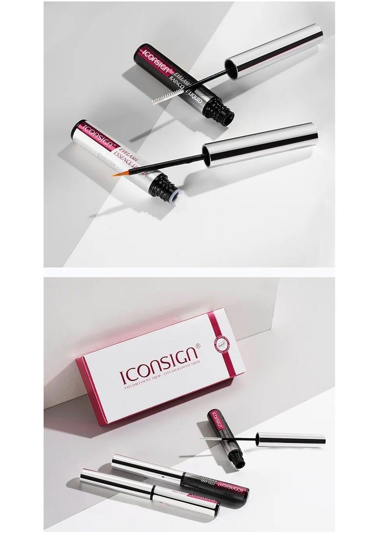 Iconsign 2 in 1 Eyelash Enchance Serum Essence Liquid and Raincoat  Liquid for Protection and Moisturizing