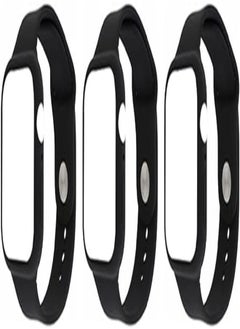 Strap watch silicon 2 in 1 black 3 pieces for apple watch size 38/40