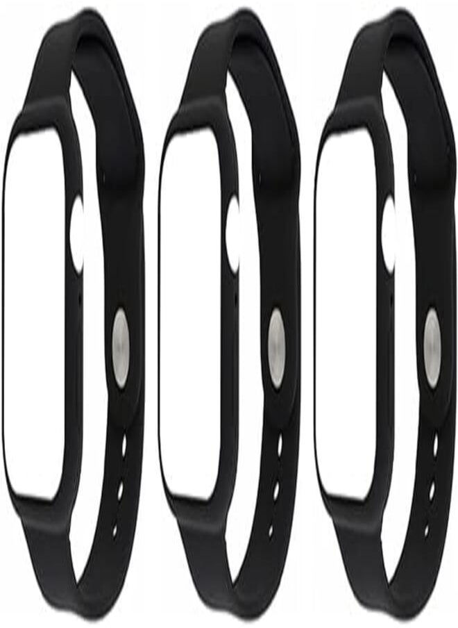 Generic - Strap watch silicon 2 in 1 black 3 pieces for apple watch size 38/40 - Image 1