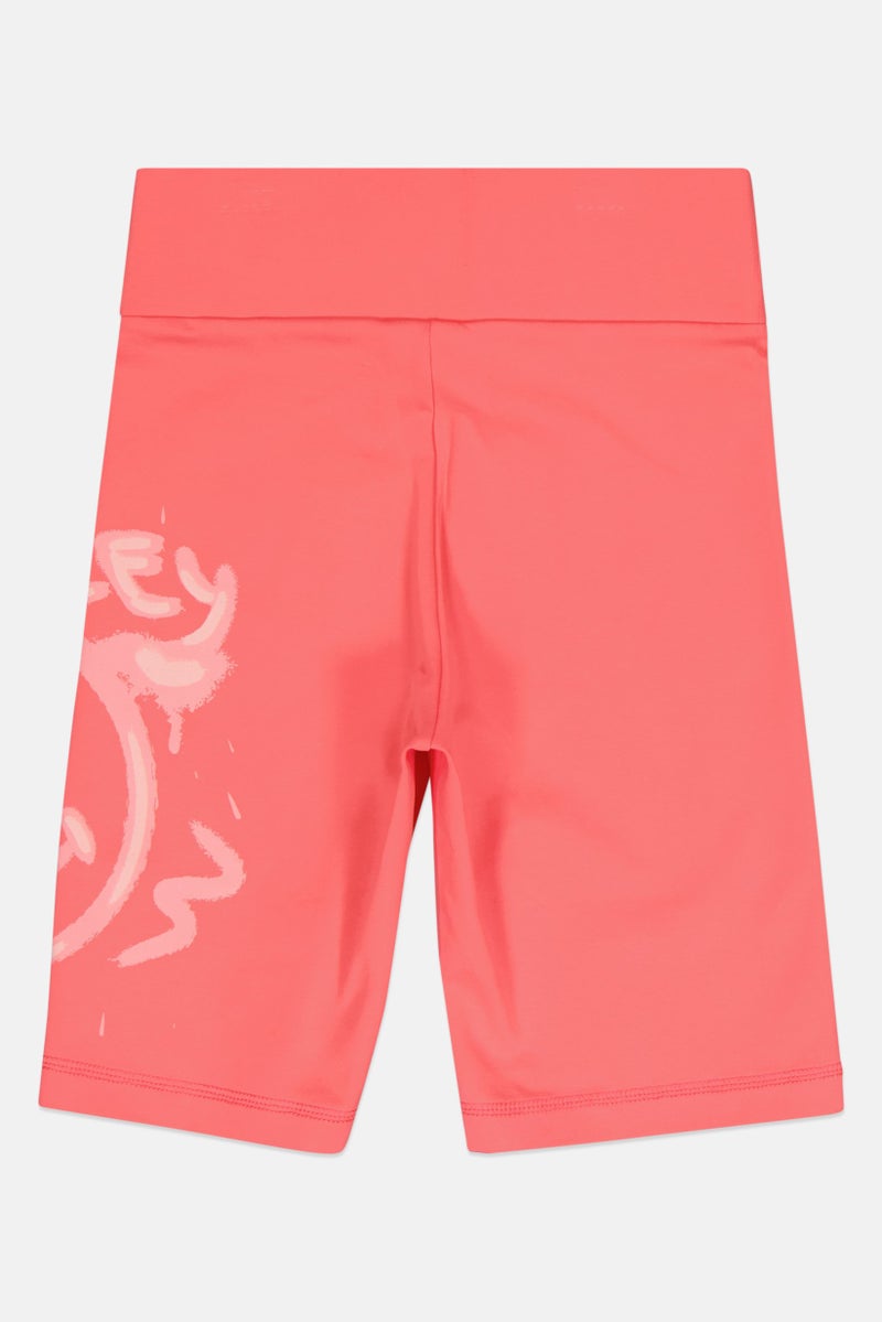 Champion x Smiley Women Sportswear Fit Biker Shorts, Blush Pink - Image 2