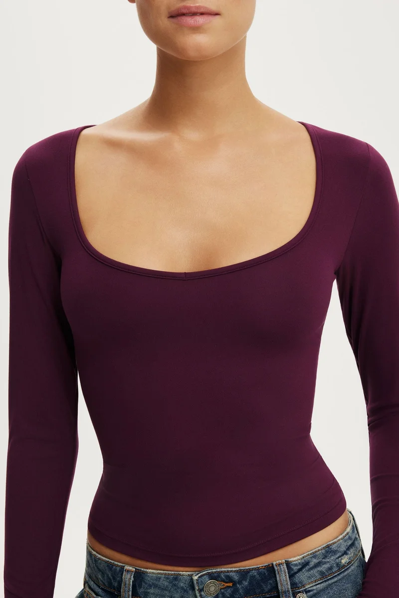 Cotton On  Hold Me Long Sleeve T-shirt for Women | Best Price UAE