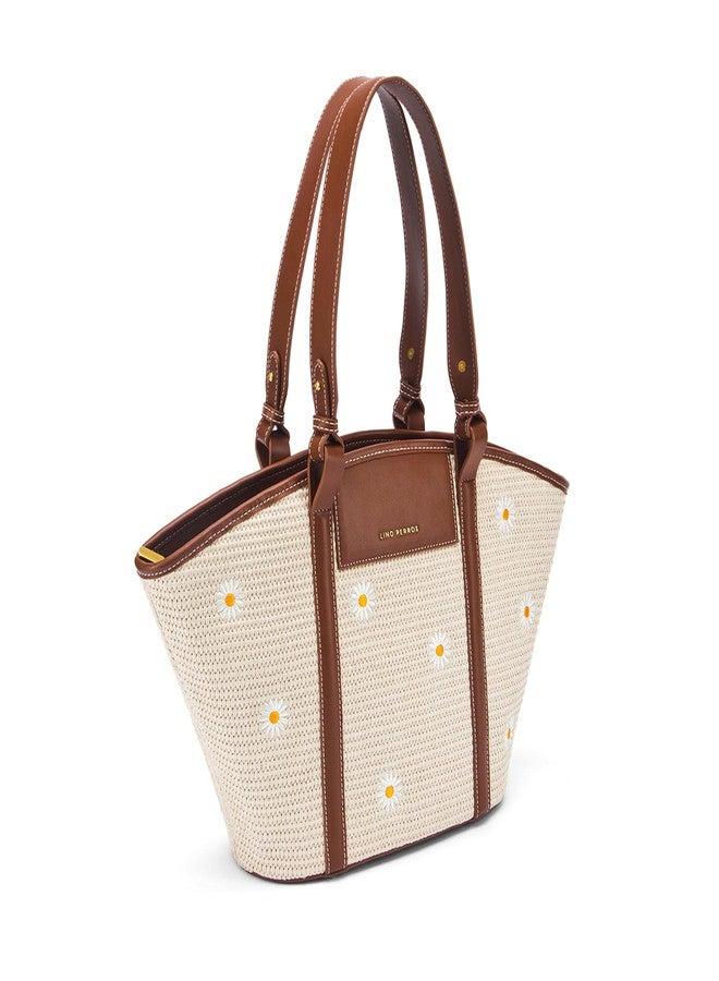 Lino Perros Monroe Daisy Bloom Off-White Tote Bag - Image 2
