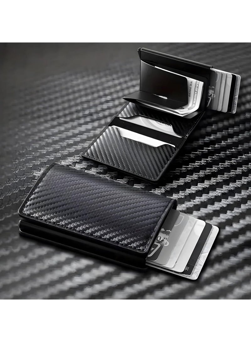 RATSAW Wallets for Men RFID Card Holder Smart Wallet for Men Mens Leather Wallet Minimalism Leather Slim Wallet with Banknote Pockets Coin Compartment  - Image 1