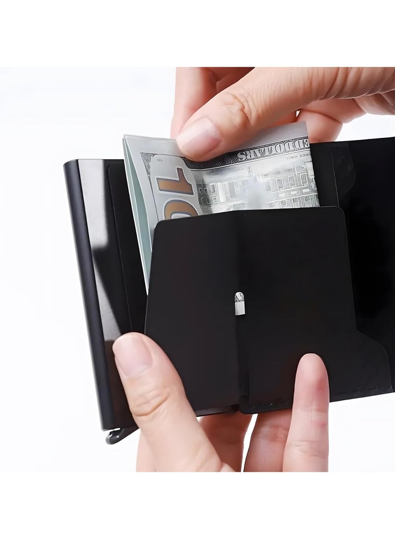 RATSAW Wallets for Men RFID Card Holder Smart Wallet for Men Mens Leather Wallet Minimalism Leather Slim Wallet with Banknote Pockets Coin Compartment  - Image 5