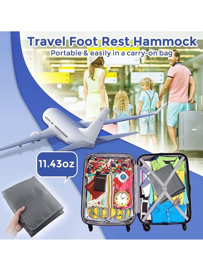 general Toddler Airplane Bed, Airplane Seat Extender for Kids, Portable Kids Bed with Removable Soft Mat&Baby Travel Essentials for Flying Sleeping,Toddler Bed for Airplane Travel (Blue)  - Image 5