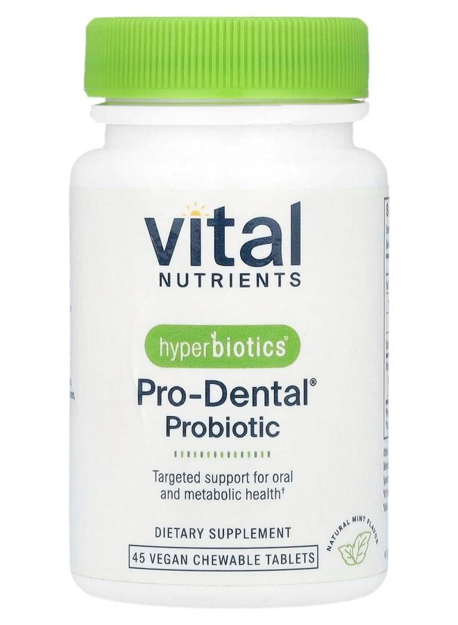 Pro-Dental® Probiotic Natural Mint 45 Vegan Chewable Tablets