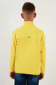 Lela Soft Textured Zippered Stand Collar Winter Fleece Unisex Children's Fleece 5905002  - Image 3