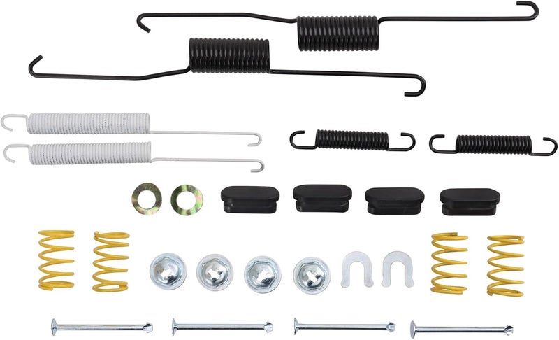 TRQ Rear Drum Brake Shoe Hardware Kit for Chevy GMC 1500 Pickup Truck - Image 1