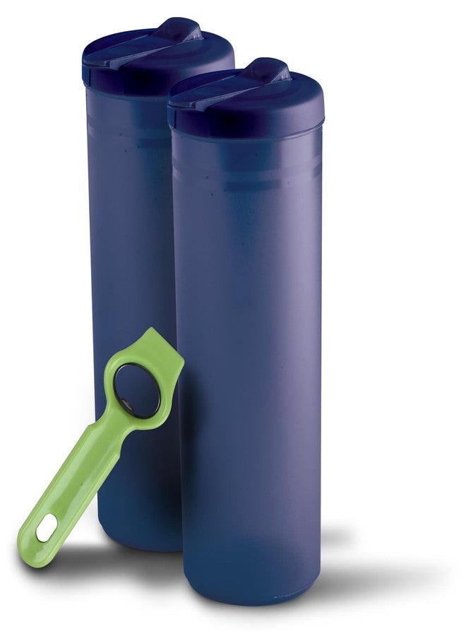 All Time Freeze Water Bottle 1000 ML Indigo Color | Unbrekable | Reusable BPA free Fridge Water Bottle - Image 2