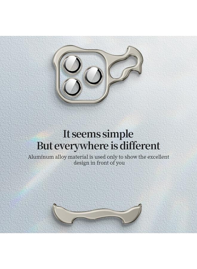 اس-توب جراب لهاتف iPhone 14 بدون إطار مع وسادة زاوية معدنية مع فيلم عدسة - Image 4