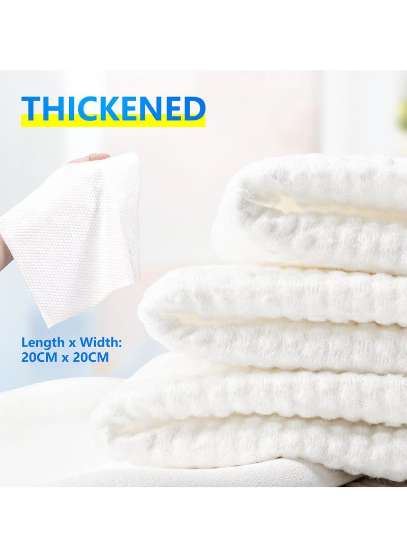 ANTIER CA High quality cotton High-quality natural cotton disposable face towel ，Cloth for sensitive skin, cotton free towel for cleaning, skin care and makeup remover, dry and wet wipes, 4 Pack*60 Count  - Image 4