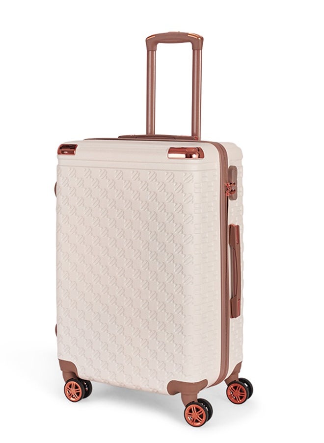 LIMRA Luggage set 5 pieces travel Bags with a distinctive design from limra Beige/gold  - Image 3