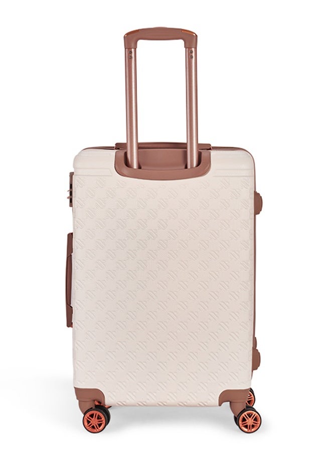 LIMRA Luggage set 5 pieces travel Bags with a distinctive design from limra Beige/gold  - Image 5