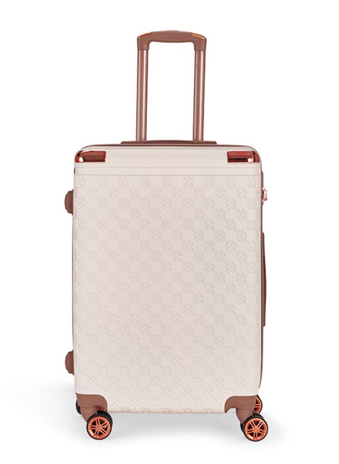 LIMRA Luggage set 5 pieces travel Bags with a distinctive design from limra Beige/gold  - Image 4