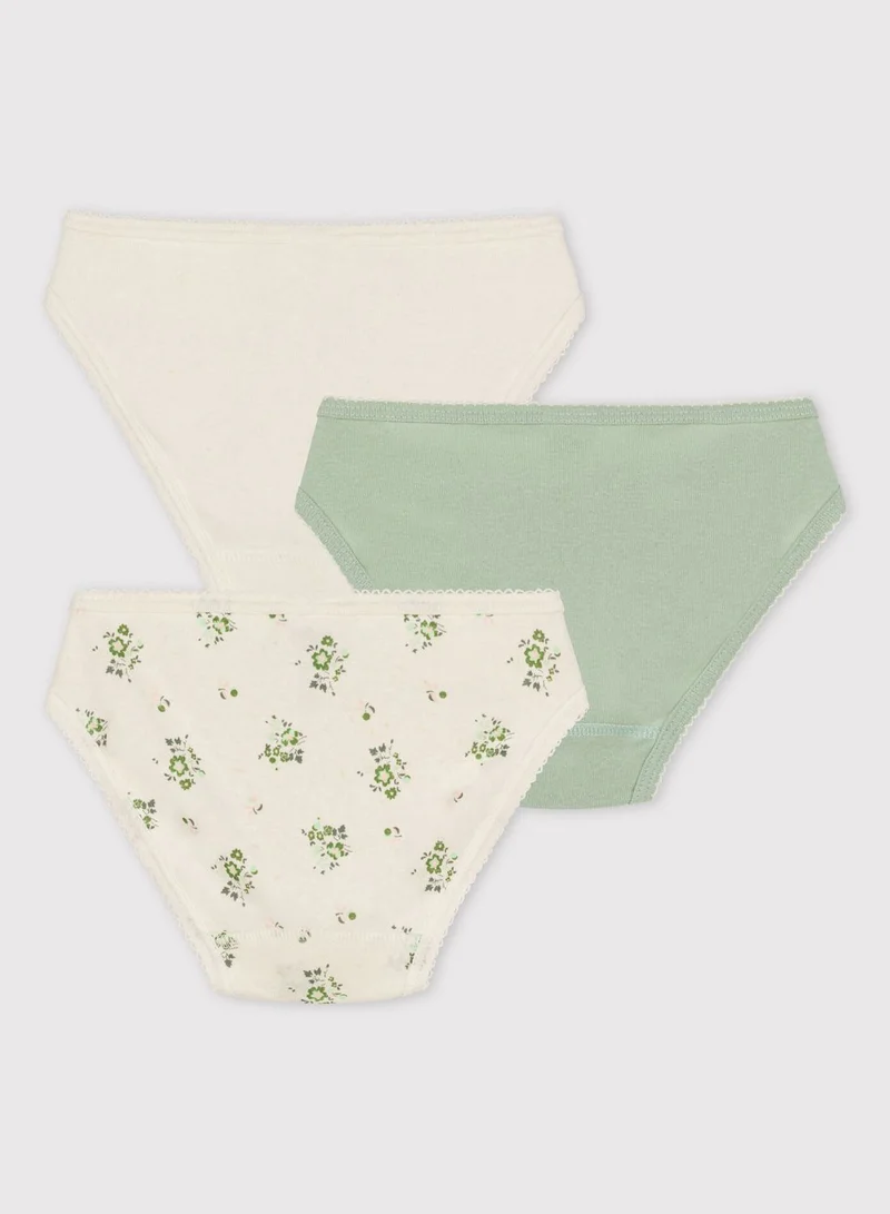 Petit Bateau Kids 3 Pack Printed Underwear