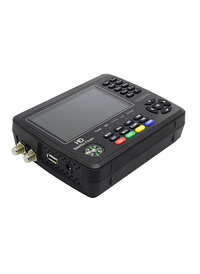 Generic - V10 Pro Satellite Finder Signal Meter HD Satellite TV Signal Finder DVB-S/S2/S2X/T/T2 COMBO Digital Handheld Signal Meter Satellite Finder H.265 4.3Inch LCD for Adjusting Sat Dish - Image 1