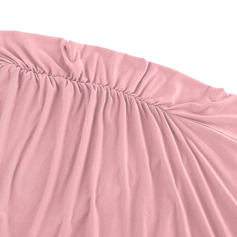KIM S Summer Bodycon Maternity Dress Tank Maternity Dress for Photoshoot Baby Shower Pregnancy Clothes Sleeveless Sundress Must Haves Bump Friendly (Pink L) - Image 5