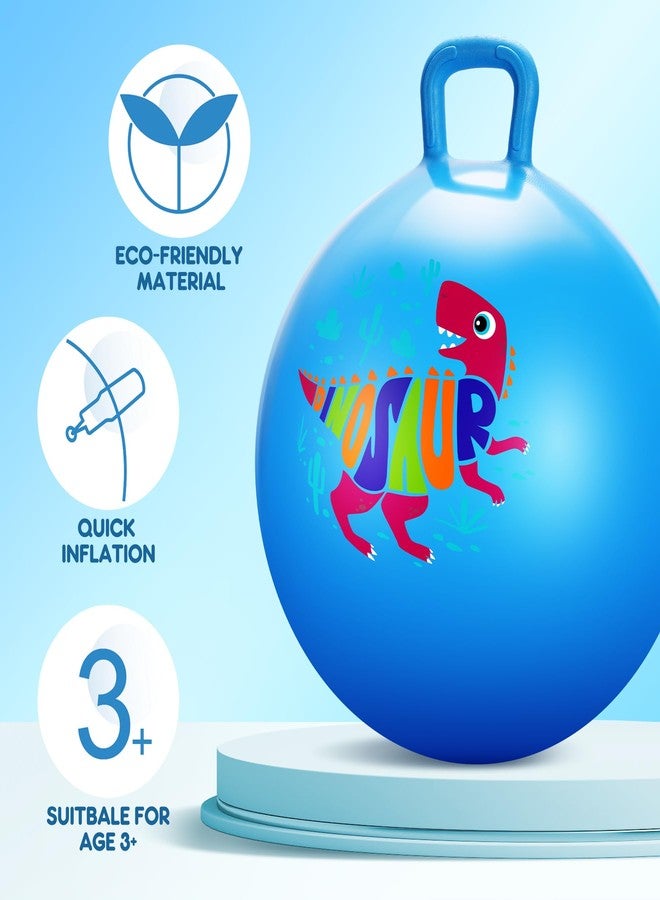 PlayZap Hopper Balls for Kids 3-8, 18 Inches Bouncy Ball with Handle, 18" Inflatable Bouncing Hopper, 45cm Jumping Toys, Garden Hopping Toys Girls Boys Gifts - Image 2
