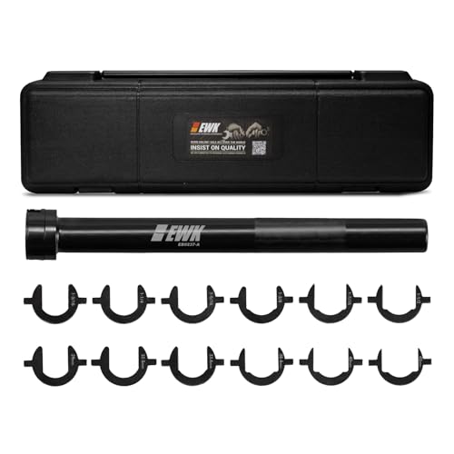 EWK 13 Pcs Inner Tie Rod Removal Tool Kit, Includes 12 SAE & Metric Crowfoot Adapters for Removing & Installing Tie Rods on Most Cars, Trucks & SUVs - Image 1