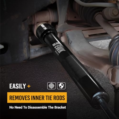 EWK 13 Pcs Inner Tie Rod Removal Tool Kit, Includes 12 SAE & Metric Crowfoot Adapters for Removing & Installing Tie Rods on Most Cars, Trucks & SUVs - Image 3