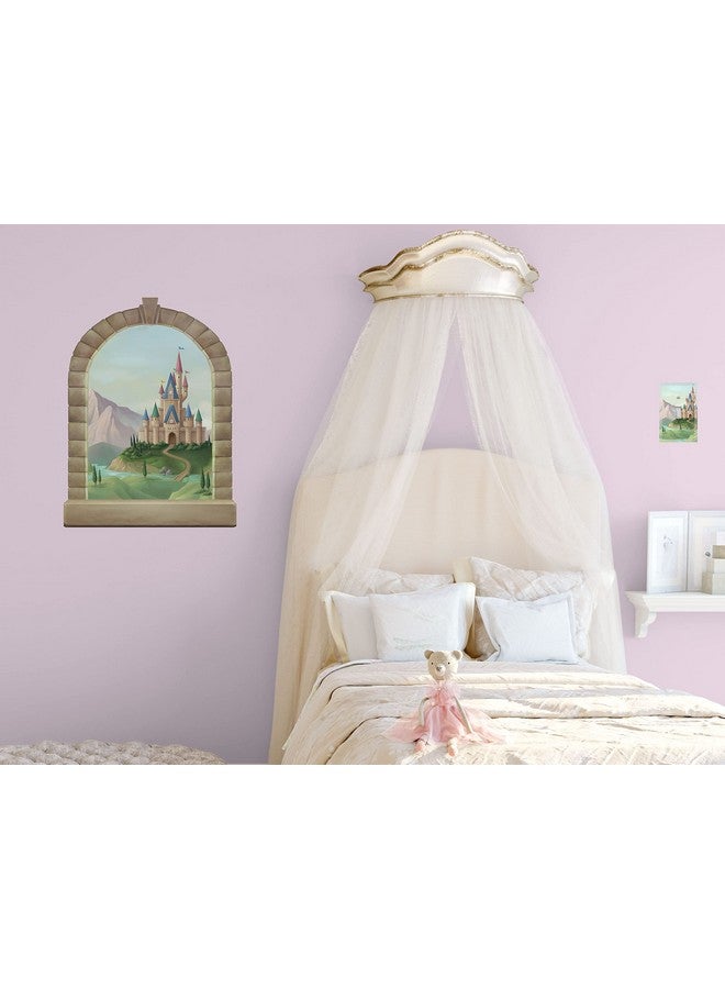 Create-A-Mural Romantic Fairy Tale Princess Castle Window Girl Room Decor Sticker Decorations For Kids Bedroom Small Mural Wall Decal Nursery Toddler Playroom Birthday Gift (14” X 22”) - Image 3