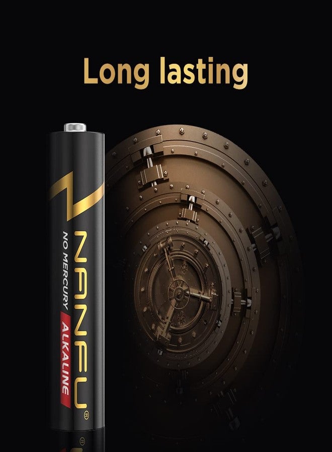 NANFU High Performance AAA Alkaline Batteries 48 Count Long Lasting for Household Devices… - Image 2