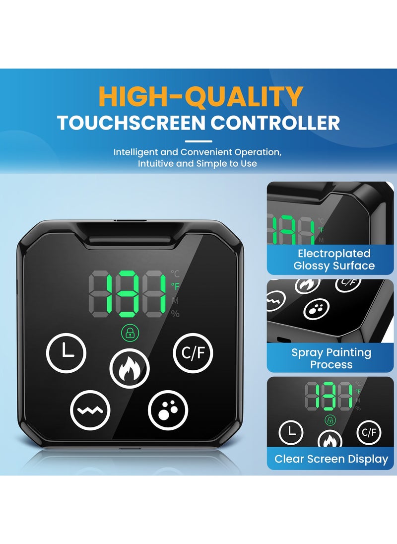 Smart Waist Massager With Heating Function, Touch Screen Waist Massager With Airbag And Vibration Function, Wireless, Timed, Built In Battery Long Battery Iife Back Massage, 4-Level Pressure, 5-Temperature Airbag Belt, Relieve Waist And Back Muscle Pain.