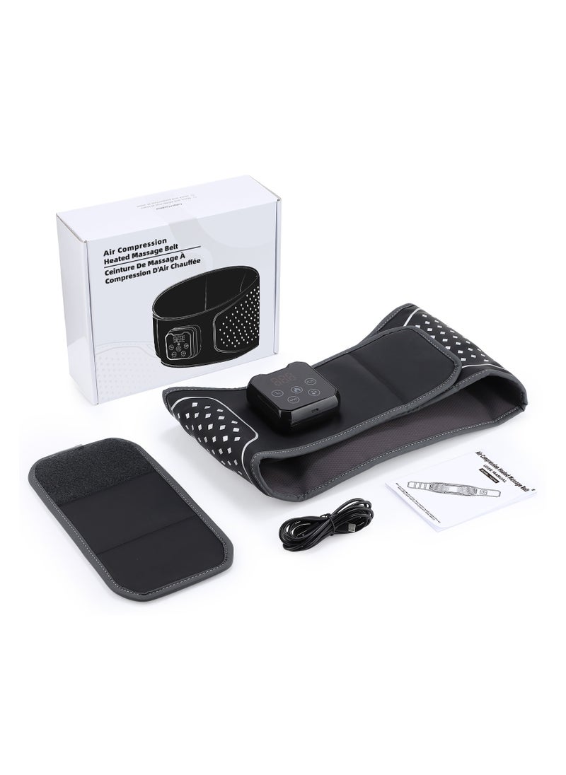 Smart Waist Massager With Heating Function, Touch Screen Waist Massager With Airbag And Vibration Function, Wireless, Timed, Built In Battery Long Battery Iife Back Massage, 4-Level Pressure, 5-Temperature Airbag Belt, Relieve Waist And Back Muscle Pain.