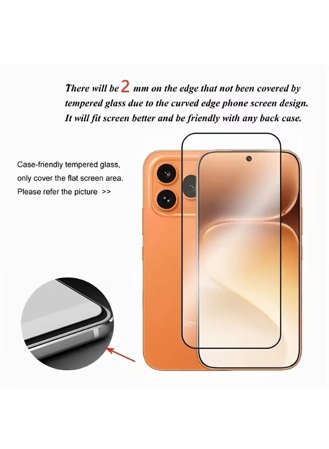 واقي شاشة زجاجي لهاتف Honor 600 / Honor 600 Pro، لاصق بالكامل، ثلاثي الأبعاد، منحني، زجاج مقوى، مقاوم لبصمات الأصابع والخدوش. - Image 2