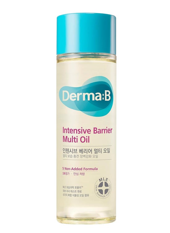 derma b Derma B Intensive Barrier Multi Oil 135ml 456 Fl Oz Moisturizing NonSticky MultiUse Oil for Body Hair  Nails 10 Botanical Oils for Hydrated Radiant Skin Moisturizer for Sensitive Skincare 