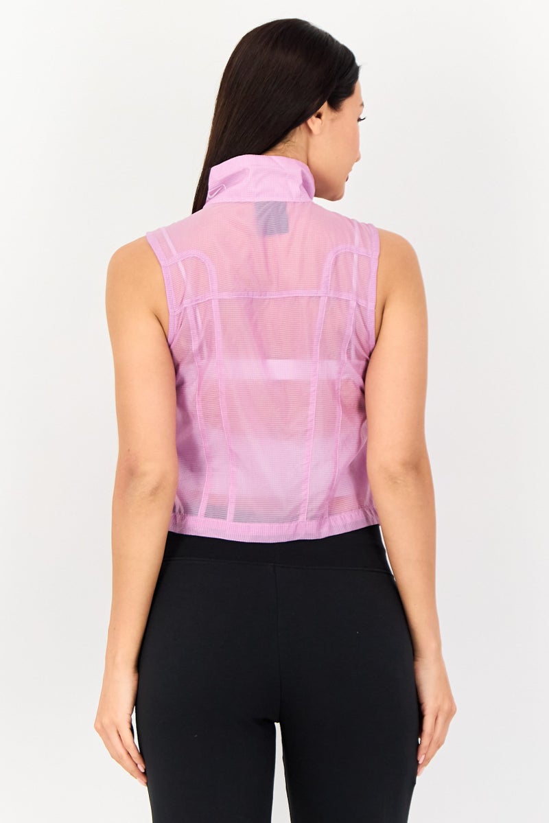 Nike Women Sportswear Fit Training Jacket Vest, Purple - Image 3