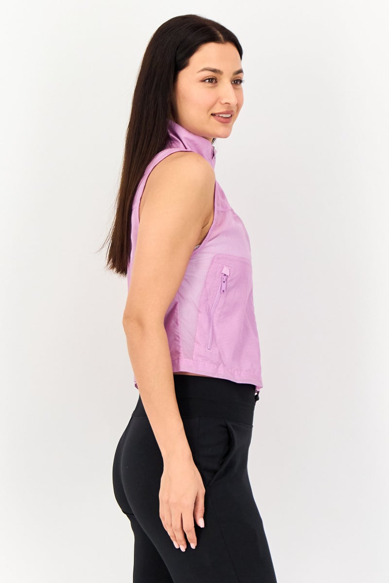 Nike Women Sportswear Fit Training Jacket Vest, Purple - Image 4