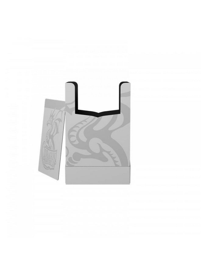 أركان تينمن صندوق سطح السفينة من Dragon Shield - غلاف سطح السفينة: أبيض / أسود - TCG متين وقوي ، تخزين بطاقة OCG - متوافق مع Pokemon Yugioh Commander و MTG Magic: بطاقات التجميع - Image 2