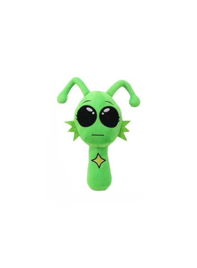 Sprunki Plush Music Rhythm Box Game Peripheral Doll Plush Toy-Specifications:Green Caterpillar Is 24cm Tall And Weighs 56g - Image 1