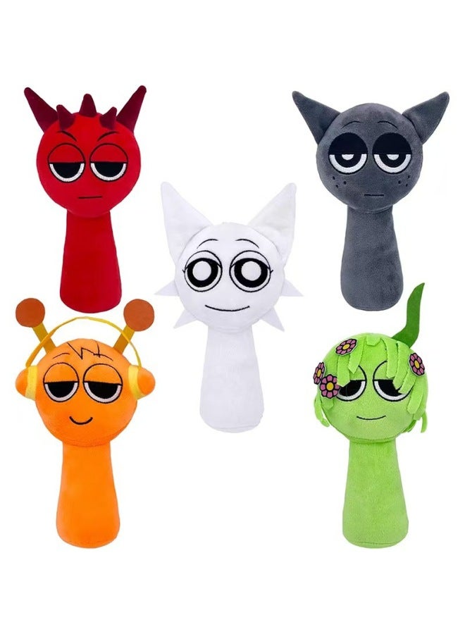 Sprunki Plush Music Rhythm Box Game Peripheral Doll Plush Toy-Specifications:Green Caterpillar Is 24cm Tall And Weighs 56g - Image 3