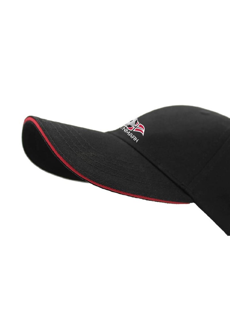 PRINTSHOP4ME Denmark Unisex Adult Football Cap for Both Men and Women With Metal Adjustable Buckle Closure - Perfect for Football Fans, Match Days, Outdoor Activities, and Everyday Wear - Image 5