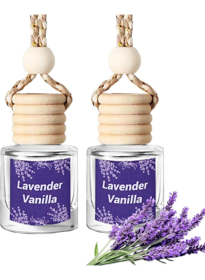 SODANEED Car Air Freshener Hanging 2 Bottle, Essential Oil Diffuser for Car, Car Air Freshener Cute, Long Lasting Air Freshener for Car, air Fresheners for Women Men, Air Diffusers - Image 1