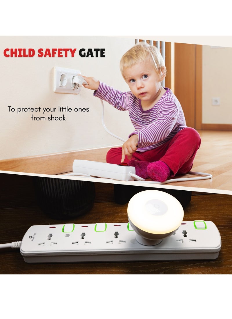 Home Care - Home Care 5 Way Extension Socket 3M - Extension Lead Strip With Led Indicators | Extra Long Cord With Over Current Protected | Ideal For All Electronic Devices | 2 Years Warranty - Image 1