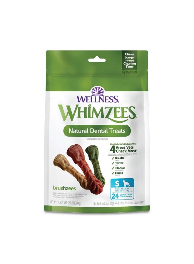 ويمزيس مكافآت أسنان الكلاب من ويمزيز ويلنس براشزيز، مضغ طبيعي، عصا صغيرة الحجم، (24 قطعة) - Image 1