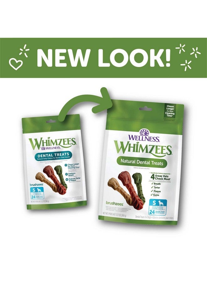 ويمزيس مكافآت أسنان الكلاب من ويمزيز ويلنس براشزيز، مضغ طبيعي، عصا صغيرة الحجم، (24 قطعة) - Image 3